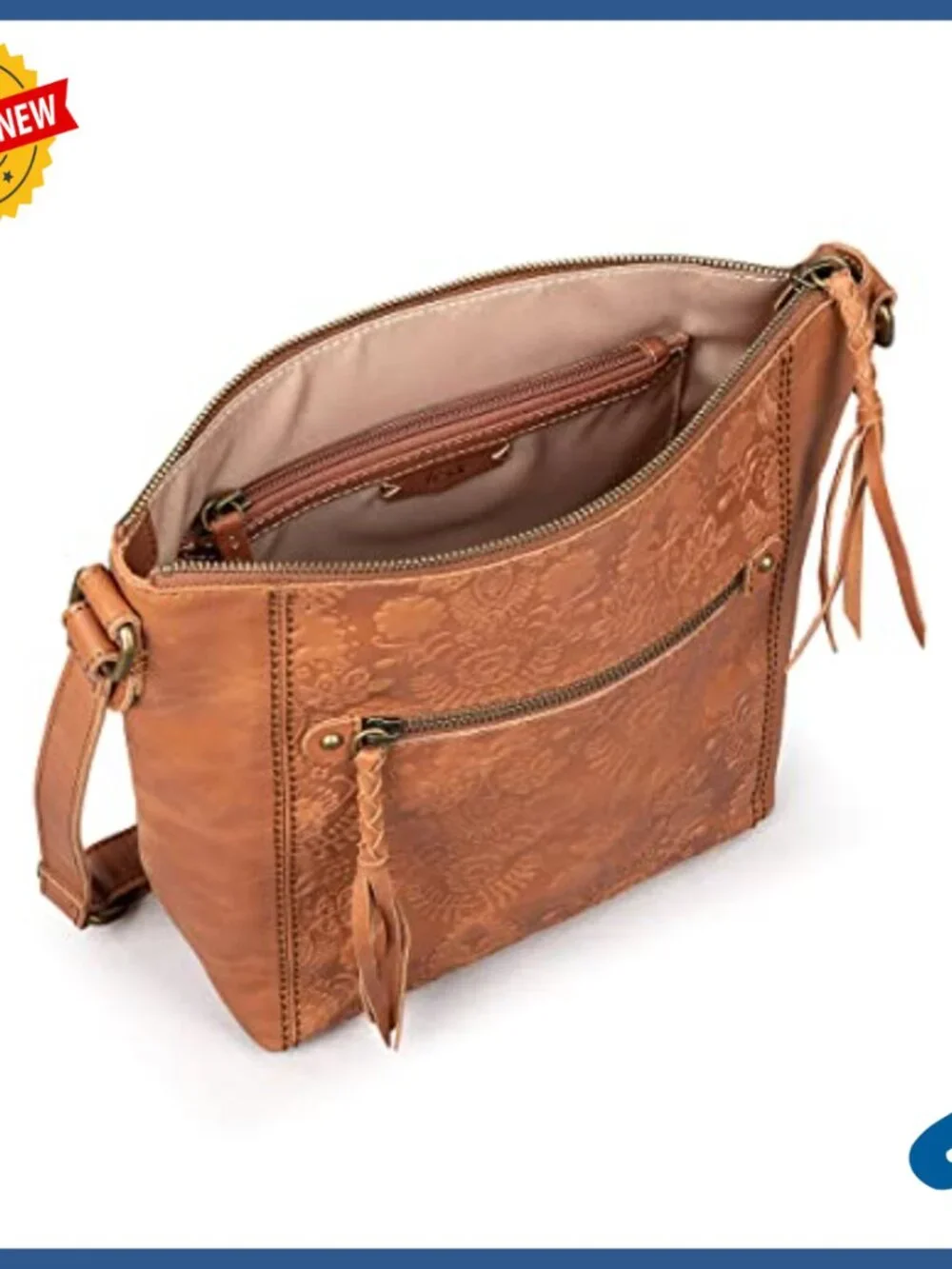 Leather Crossbody Purse with Adjustable Strap for Everyday Travel - Picture 3 of 5